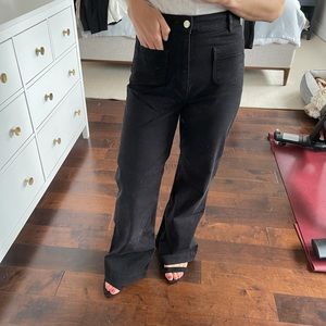 Never worn High waisted black denim